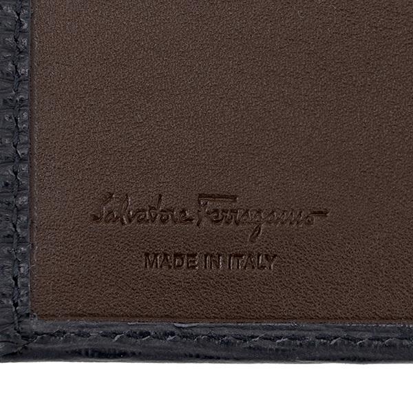並行輸入 フェラガモ  2つ折り財布 ガンチーニ 66A065 740924 チャコールグレー 爆買 | FERRAGAMO | 08