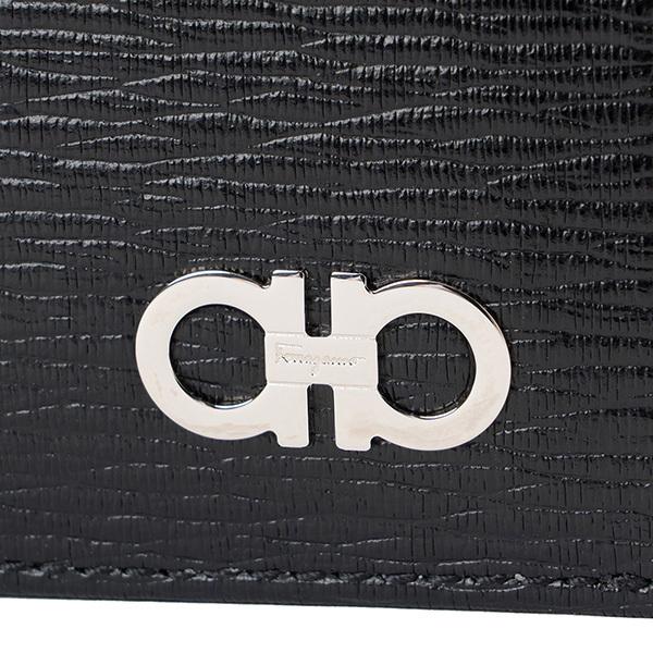 並行輸入 フェラガモ 長財布 FERRAGAMO ガンチーニ 66A069 686019メンズ ブラック 黒 | FERRAGAMO | 06