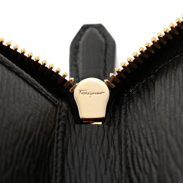 並行輸入 フェラガモ  長財布(ラウンドファスナー) ガンチーニ 66A070 686020 NERO ブラック 黒 爆買 |  | 06