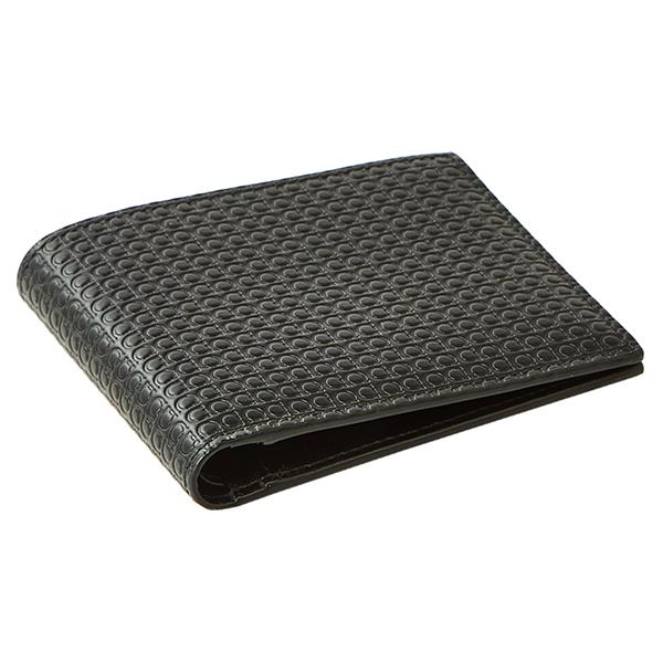 並行輸入 フェラガモ 2つ折り財布 FERRAGAMO ガンチーニ 66A509 714555メンズ ブラック 黒 | FERRAGAMO | 02