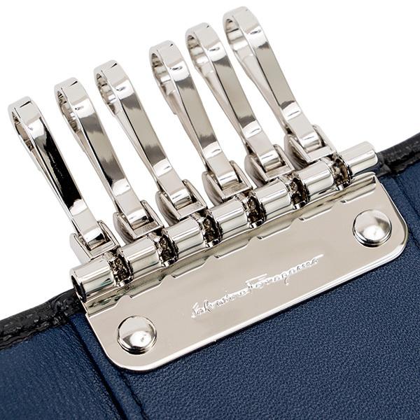 並行輸入 フェラガモ キーケース FERRAGAMO ガンチーニ 66A603 722641メンズ ブラック 黒 | FERRAGAMO | 05