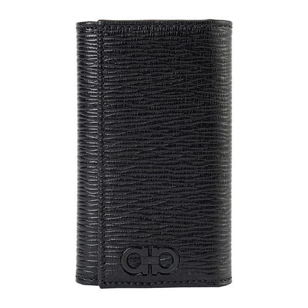 並行輸入 フェラガモ キーケース FERRAGAMO ガンチーニ 66A603 733349メンズ ブラック 黒 | FERRAGAMO