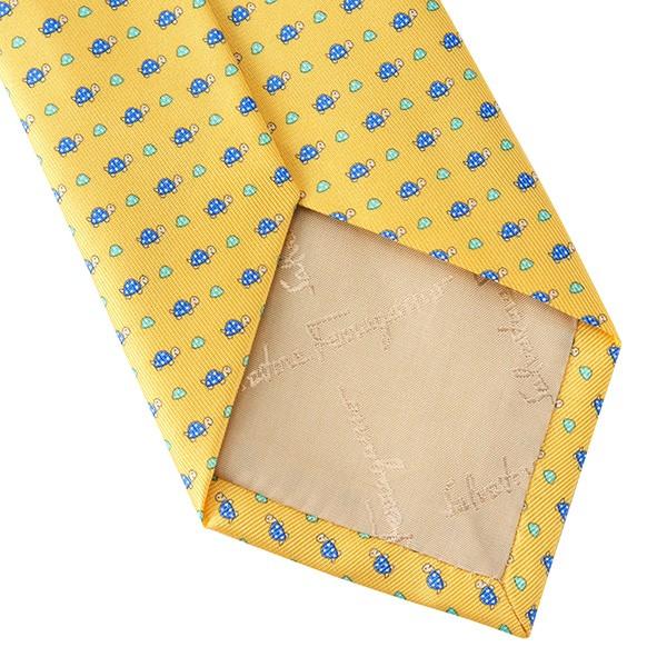 並行輸入 フェラガモ ネクタイ TURTLE 353118 13 イエロー 黄/ブルー 青 爆買 |  | 05