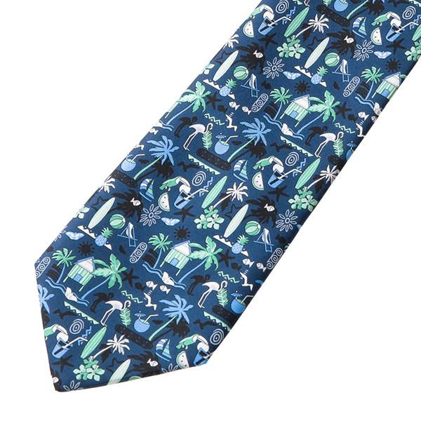 並行輸入 フェラガモ ネクタイ CARAMBOLA 356906 01 ネイビー/グリーン 爆買 |  | 01