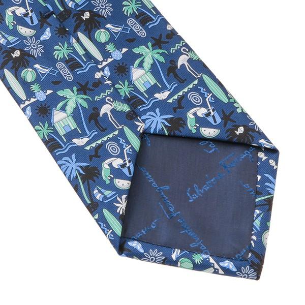 並行輸入 フェラガモ ネクタイ CARAMBOLA 356906 01 ネイビー/グリーン 爆買 |  | 05