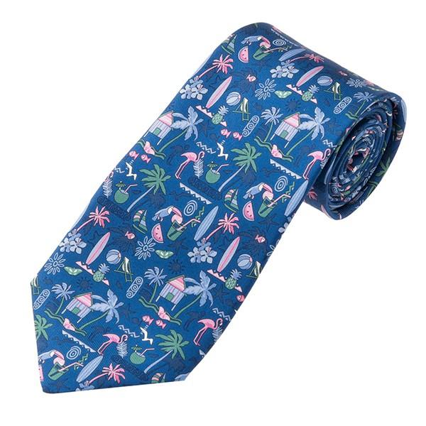 並行輸入 フェラガモ ネクタイ CARAMBOLA 356906 02 ブルー 青/ピンク 爆買 | 