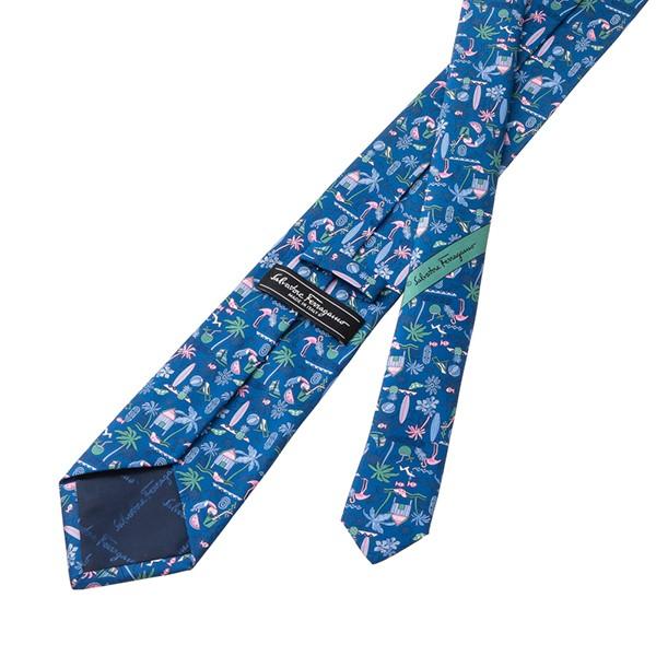 並行輸入 フェラガモ ネクタイ CARAMBOLA 356906 02 ブルー 青/ピンク 爆買 |  | 03