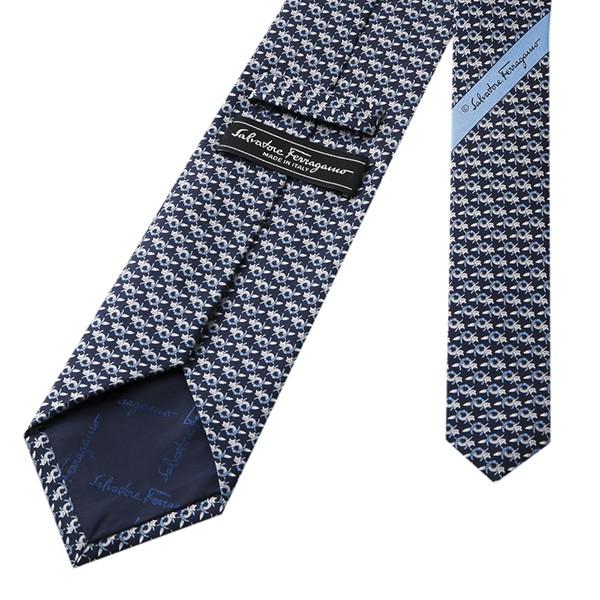 並行輸入 フェラガモ ネクタイ FOX ON A HORSESHOE 357266-01 ネイビー 爆買 |  | 03