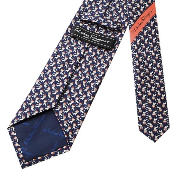 並行輸入 フェラガモ ネクタイ LION WITH CROWN 357267-01 ネイビー 爆買 |  | 03