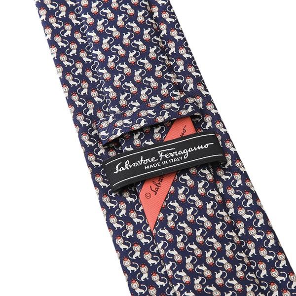 並行輸入 フェラガモ ネクタイ LION WITH CROWN 357267-01 ネイビー 爆買 |  | 04