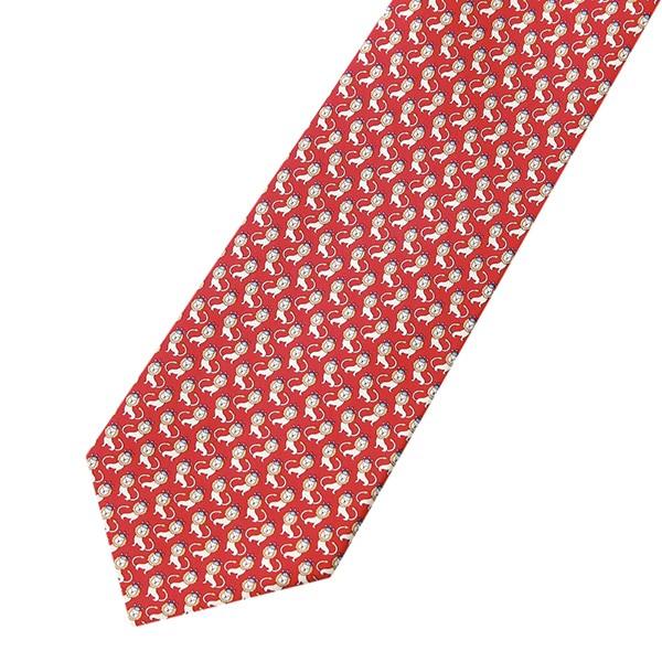 並行輸入 フェラガモ ネクタイ LION WITH CROWN 357267-06 レッド 赤 爆買 |  | 01