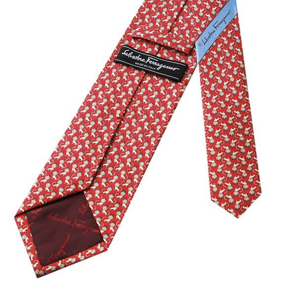 並行輸入 フェラガモ ネクタイ LION WITH CROWN 357267-06 レッド 赤 爆買 |  | 03