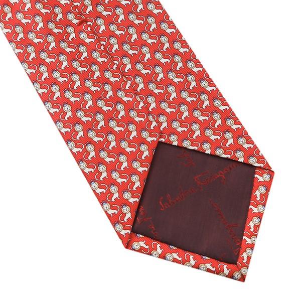 並行輸入 フェラガモ ネクタイ LION WITH CROWN 357267-06 レッド 赤 爆買 |  | 05