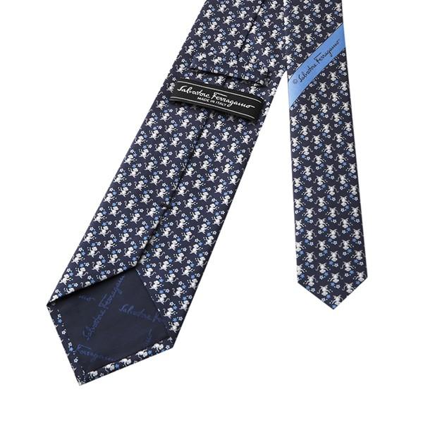 並行輸入 フェラガモ ネクタイ MONKEY WITH FLOWER 357332-07 ネイビー 爆買 |  | 03
