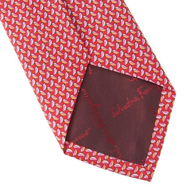 並行輸入 フェラガモ ネクタイ DIAMA BIRD 357333 02 レッド 赤/ピンク 爆買 |  | 05