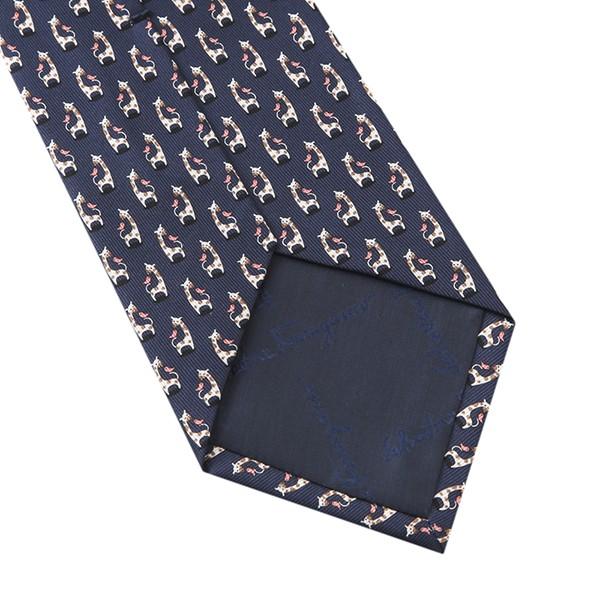 並行輸入 フェラガモ ネクタイ GIRAFFE AND BIRD 357347-02 ネイビー 爆買 |  | 05