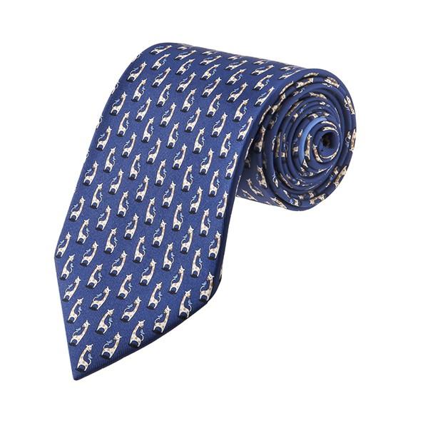 並行輸入 フェラガモ ネクタイ GIRAFFE AND BIRD 357347-03 ブルー 青 爆買 | 