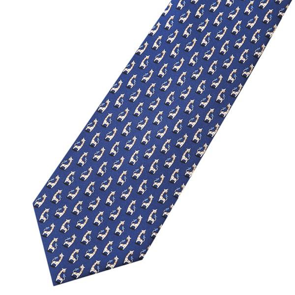 並行輸入 フェラガモ ネクタイ GIRAFFE AND BIRD 357347-03 ブルー 青 爆買 |  | 01