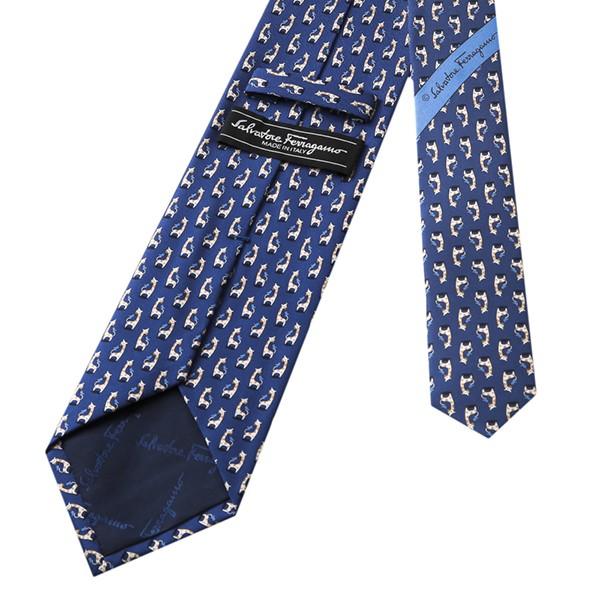 並行輸入 フェラガモ ネクタイ GIRAFFE AND BIRD 357347-03 ブルー 青 爆買 |  | 03