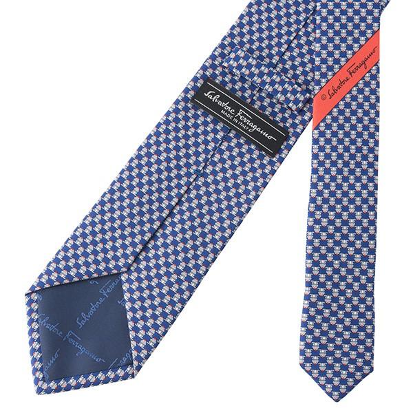 並行輸入 フェラガモ ネクタイ FROG 357350 03 ブルー 青/グレー 爆買 |  | 03