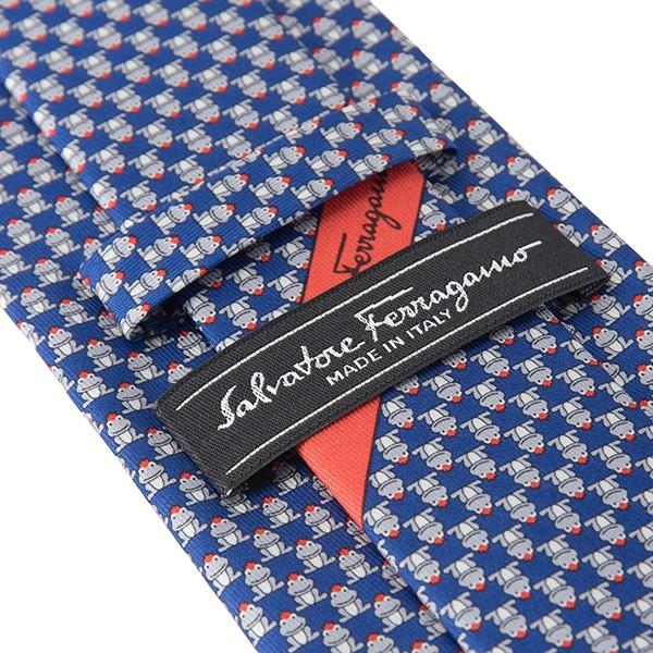 並行輸入 フェラガモ ネクタイ FROG 357350 03 ブルー 青/グレー 爆買 |  | 04