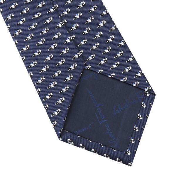 並行輸入 フェラガモ ネクタイ RACE CAR 357351-01 ネイビー 爆買 |  | 05
