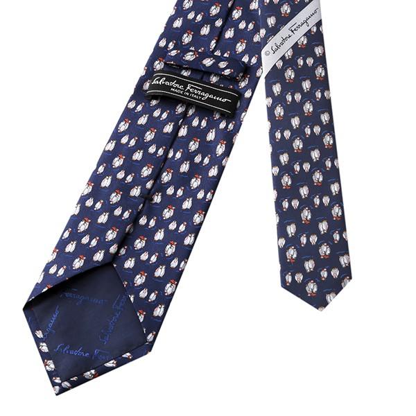並行輸入 フェラガモ ネクタイ PENGUINS 357356-02 ネイビー 爆買 |  | 03