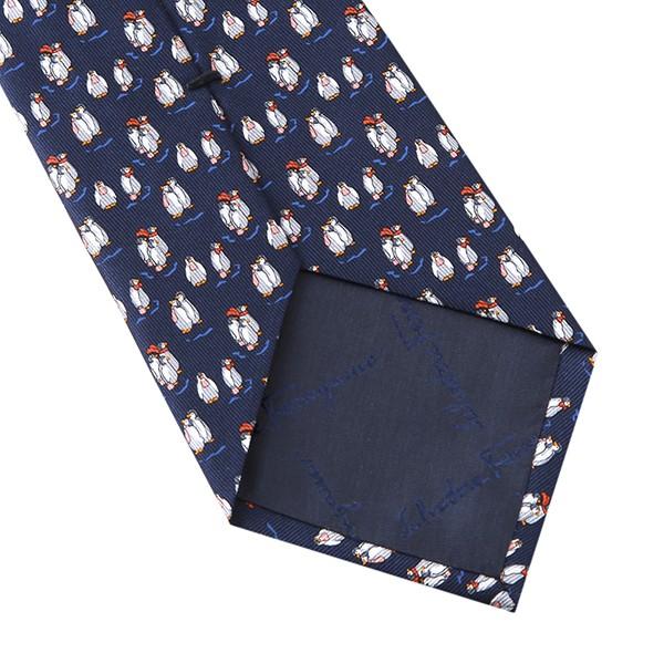 並行輸入 フェラガモ ネクタイ PENGUINS 357356-02 ネイビー 爆買 |  | 05
