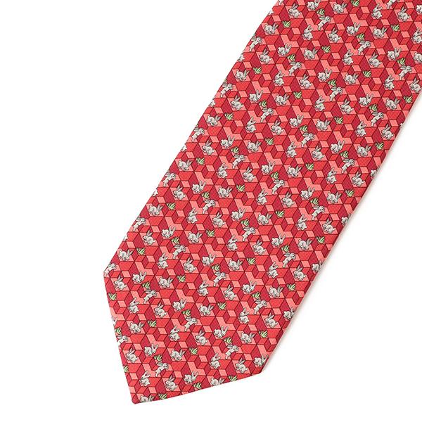 HERMES／Ferragamoネクタイ 7本セット HERMES／Ferragamoネクタイ 7本セット シルクツイルタイ 7 cm 《H