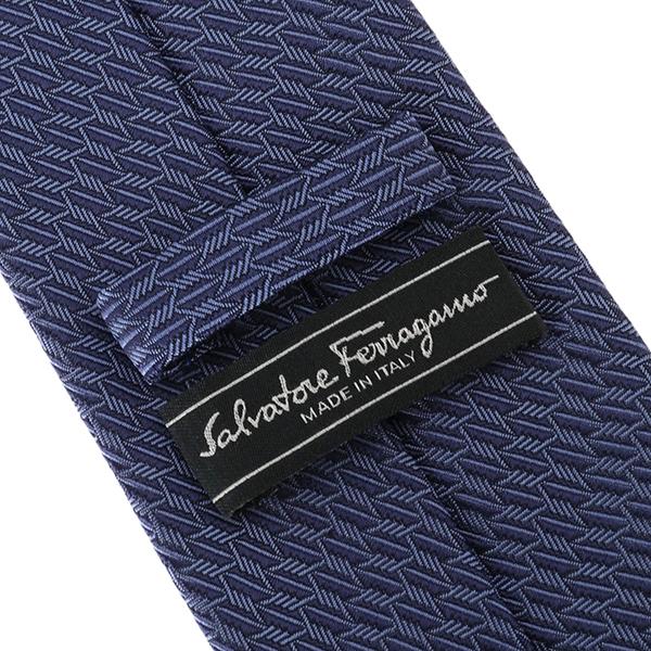 【新品】フェラガモ FERRAGAMO/ネクタイ/ブルー FERRAGAMO（フェラガモ） ネクタイ メンズ ネクタイ アニマル柄 8cm