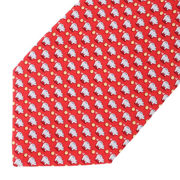 FERRAGAMO（フェラガモ） 並行輸入 ネクタイ プリント タイ 357901 007