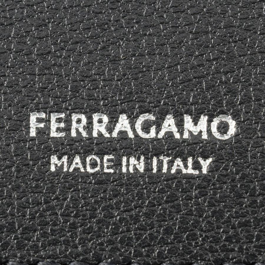 並行輸入 フェラガモ 長財布 FERRAGAMO ガンチーニ 661568 780067メンズ ブラック 黒の画像