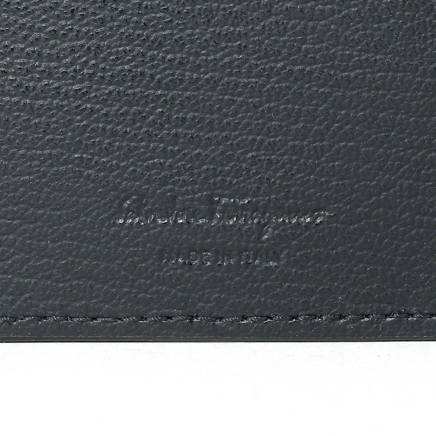 並行輸入 フェラガモ 長財布 FERRAGAMO ガンチーニ 661662 783775メンズ ブラック 黒の画像