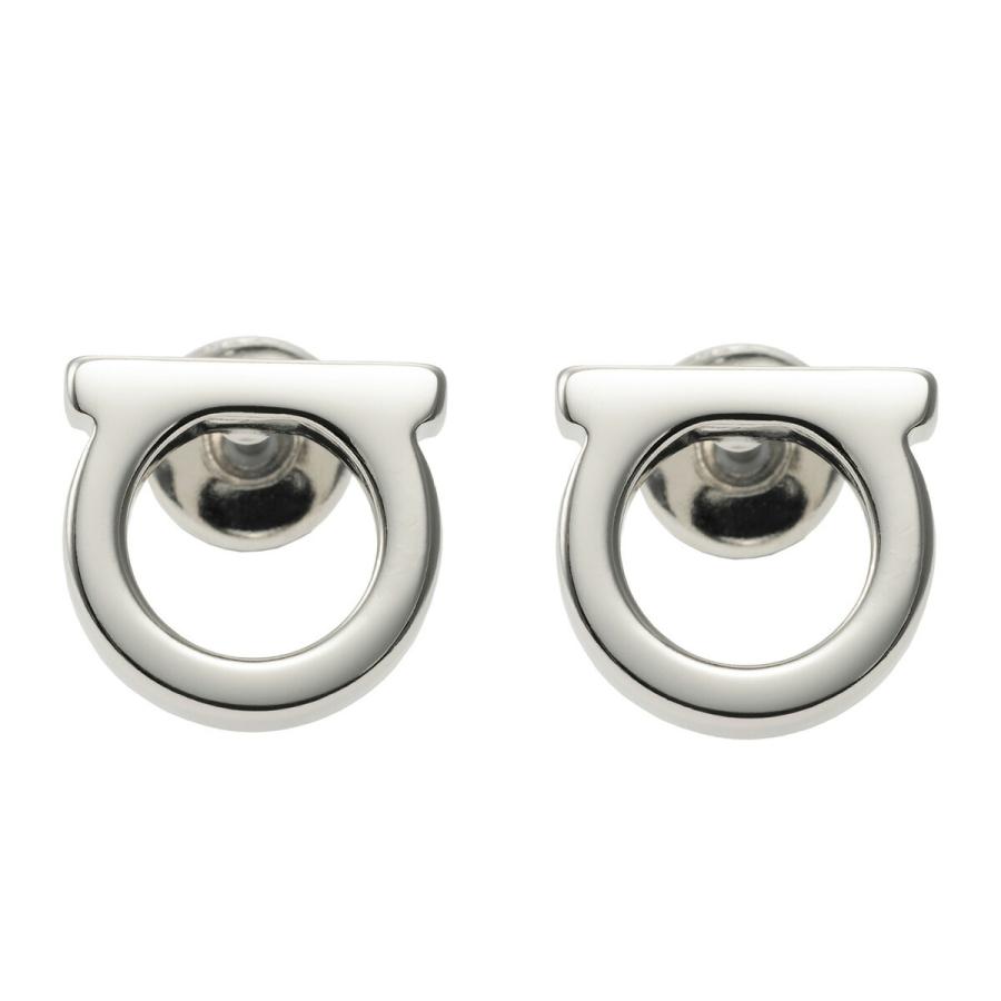 【美品】サルヴァトーレフェラガモ ピアス ガンチーニ シルバー FERRAGAMO（フェラガモ） 並行輸入 ピアス ガンチーニ 760120 696433