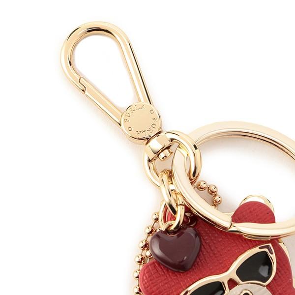並行輸入 フルラ キーホルダー キーリング ORSO INTERO RL85 MTS 1014339 レッド系 朱色 爆買 | FURLA | 04
