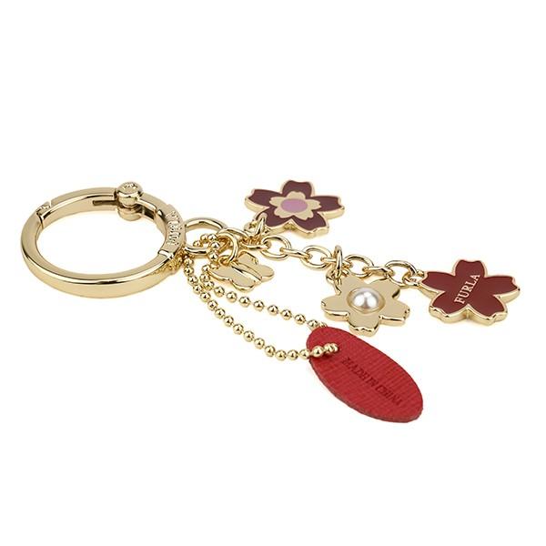 並行輸入 フルラ キーホルダー キーリング RX83 MES 1032670 レッド系 赤系 マルチ 爆買 | FURLA | 03