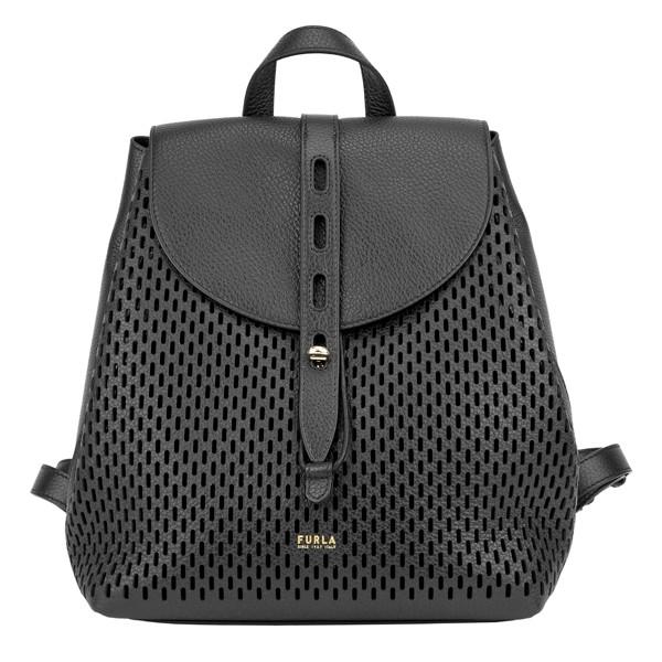 並行輸入 フルラ  リュックサック ネット 1056790 BAGL NET W53 ブラック 黒 爆買 | FURLA