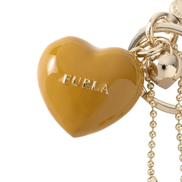 並行輸入 フルラ キーホルダー キーリング CUORE RH95 MES 979155 マスタードイエロー 黄 爆買 | FURLA | 02