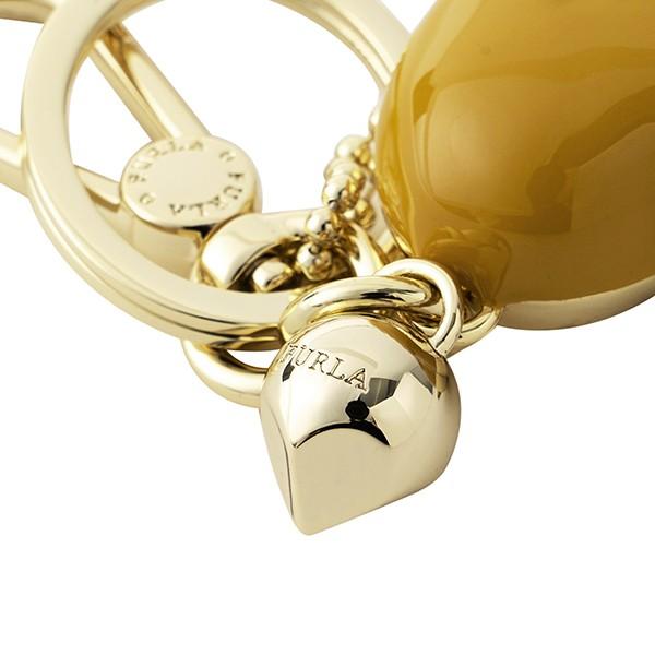並行輸入 フルラ キーホルダー キーリング CUORE RH95 MES 979155 マスタードイエロー 黄 爆買 | FURLA | 04