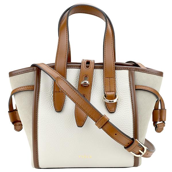 並行輸入 フルラ ハンドバッグ FURLA ネット BASRFUA-BX1208-E1600-1-007レディース ライトベージュ ブラウン 茶 | FURLA