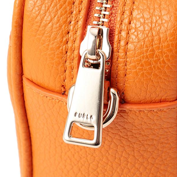本物 フルラ FURLA レザー ショルダーバッグ ポシェット オレンジ バッグ 中古 FURLA（フルラ） バッグ レディース ショルダーバッグ アウトレット