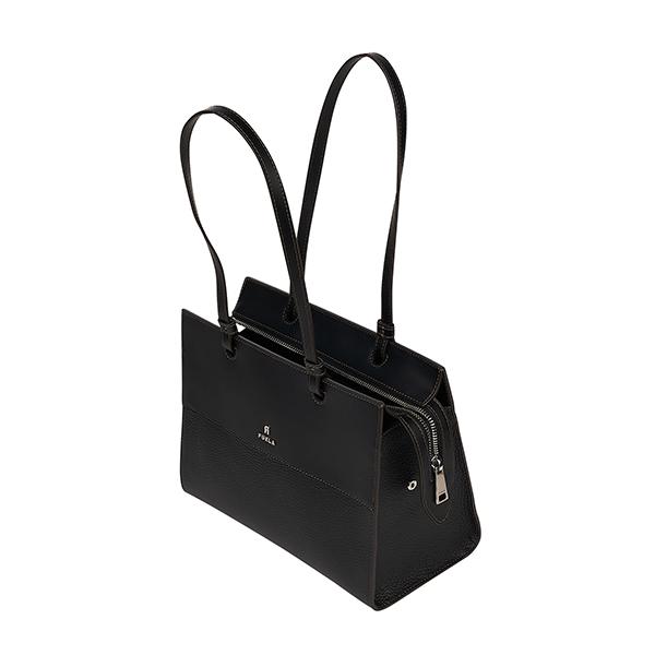 美品！FURLA ヴァーシティ トートバッグ 黒 【公式通販】