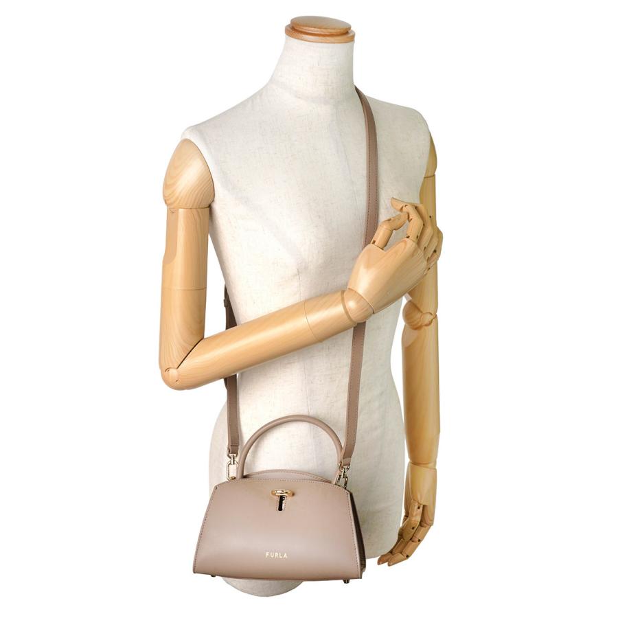 FURLA ハンドバッグ ゴールド金具 1円 □美品□ FURLA フルラ レザー ターンロック ゴールド金具 2WAY