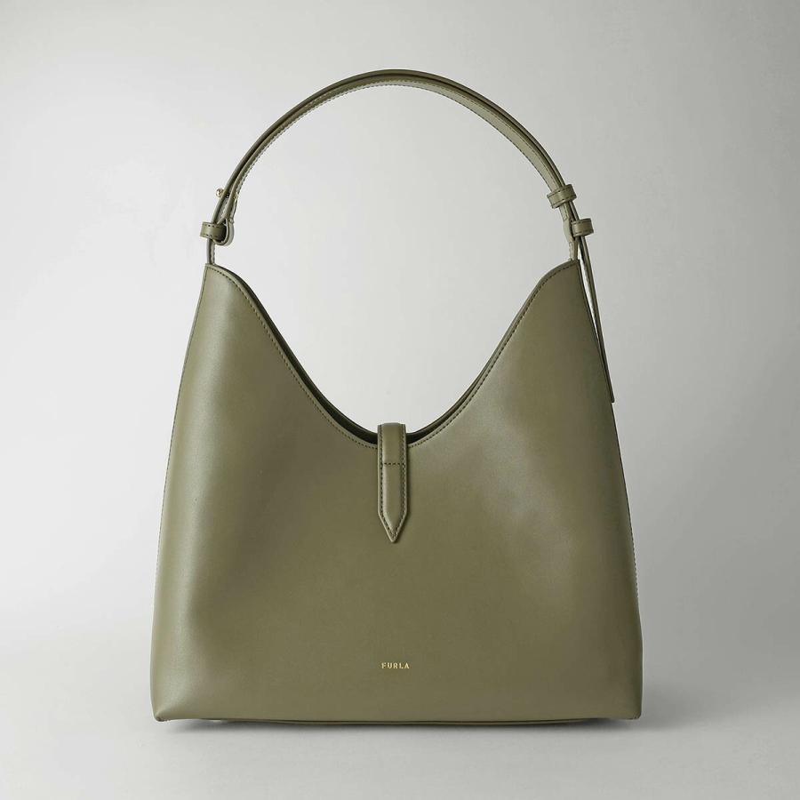 フルラ ゴッチャ ホーボーバッグ ワンショルダーバッグ グレージュ FURLA（フルラ） トートバッグ ゴッチャ (Furla Goccia) ホーボー