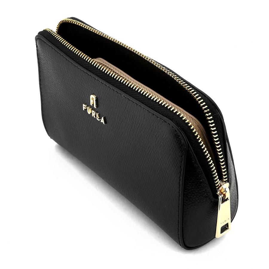 並行輸入 フルラ ポーチ FURLA カメリア WE00453 ARE000 BBR00 1 007レディース ブラック 黒 ベージュ系 | FURLA | 04
