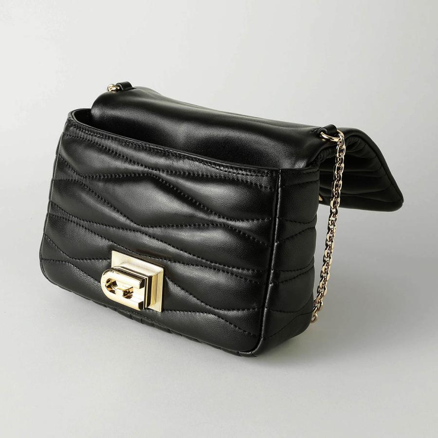 フルラ ショルダーバッグ美品  1927 黒 FURLA（フルラ） 1927 ミニ トップハンドル ハンドバッグ ショルダー