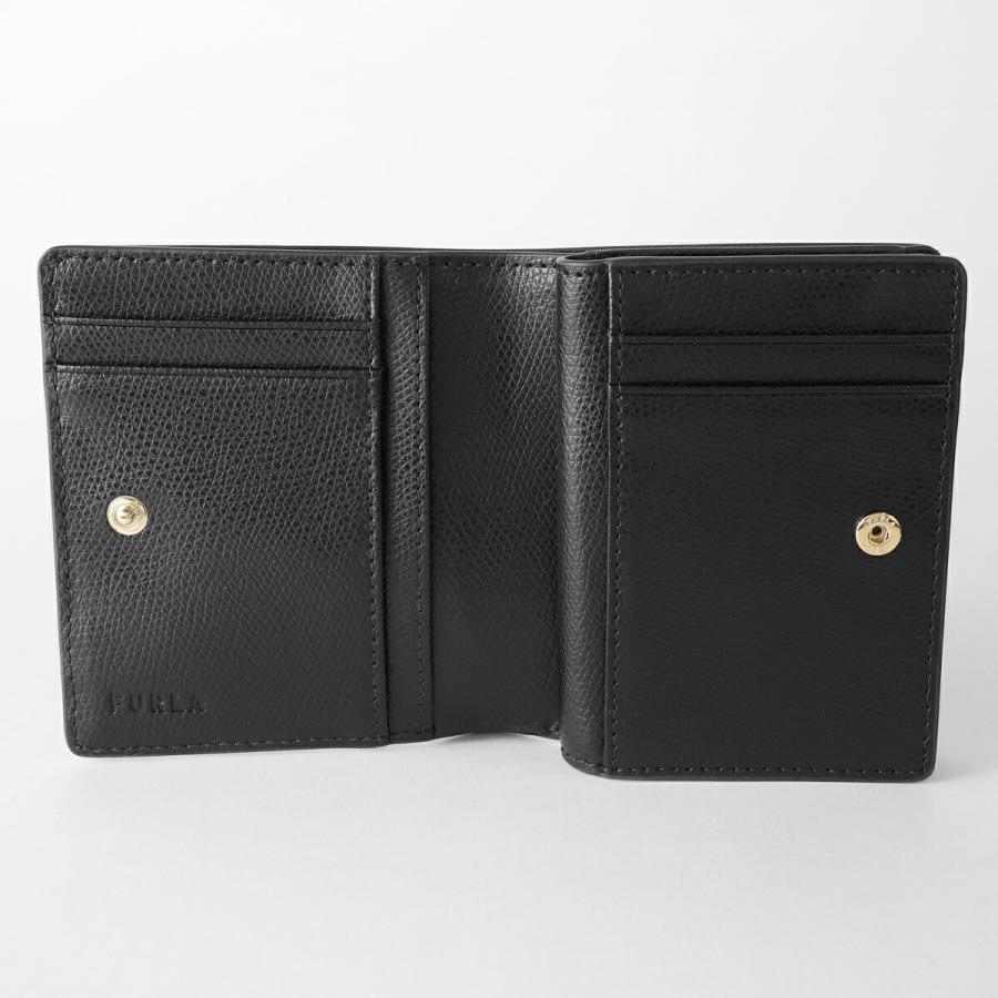 美品　フルラ　カメリア　二つ折り財布　現行ロゴ L字ファスナー　黒 レザー FURLA（フルラ） 並行輸入 2つ折り財布 カメリア WP00307 ARE000 O6000