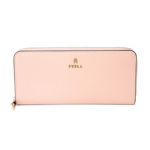 並行輸入 フルラ 長財布(ラウンドファスナー) FURLA カメリア WP00313-ARE000-1546S-1-007レディース ピンク系 ピンクベージュ | FURLA