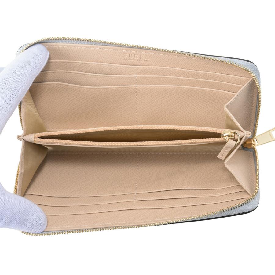 並行輸入 フルラ 長財布(ラウンドファスナー) FURLA カメリア WP00313 ARE000 3593S 1 007レディース ライトブルー 水色 | FURLA | 04