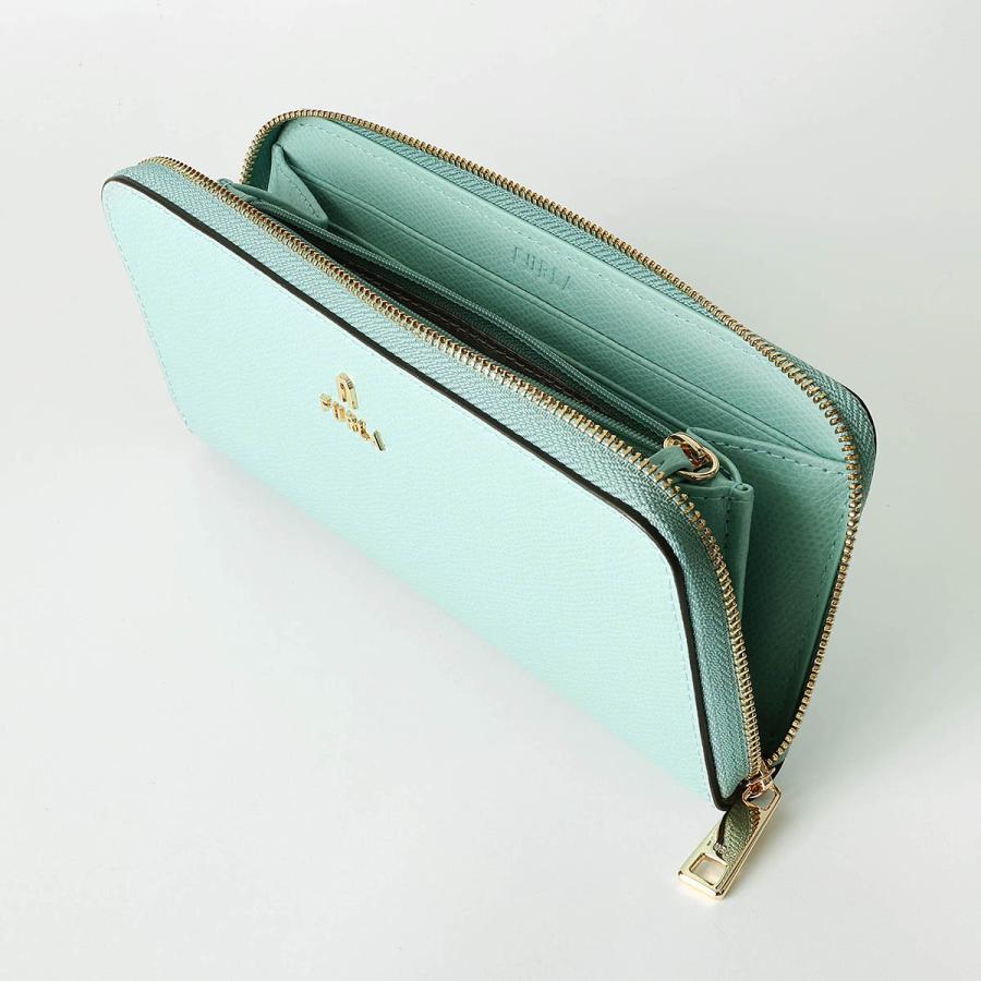 並行輸入 フルラ 長財布(ラウンドファスナー) FURLA カメリア WP00313 ARE000 AQ000 1 007レディース ライトブルー 水色 | FURLA | 03